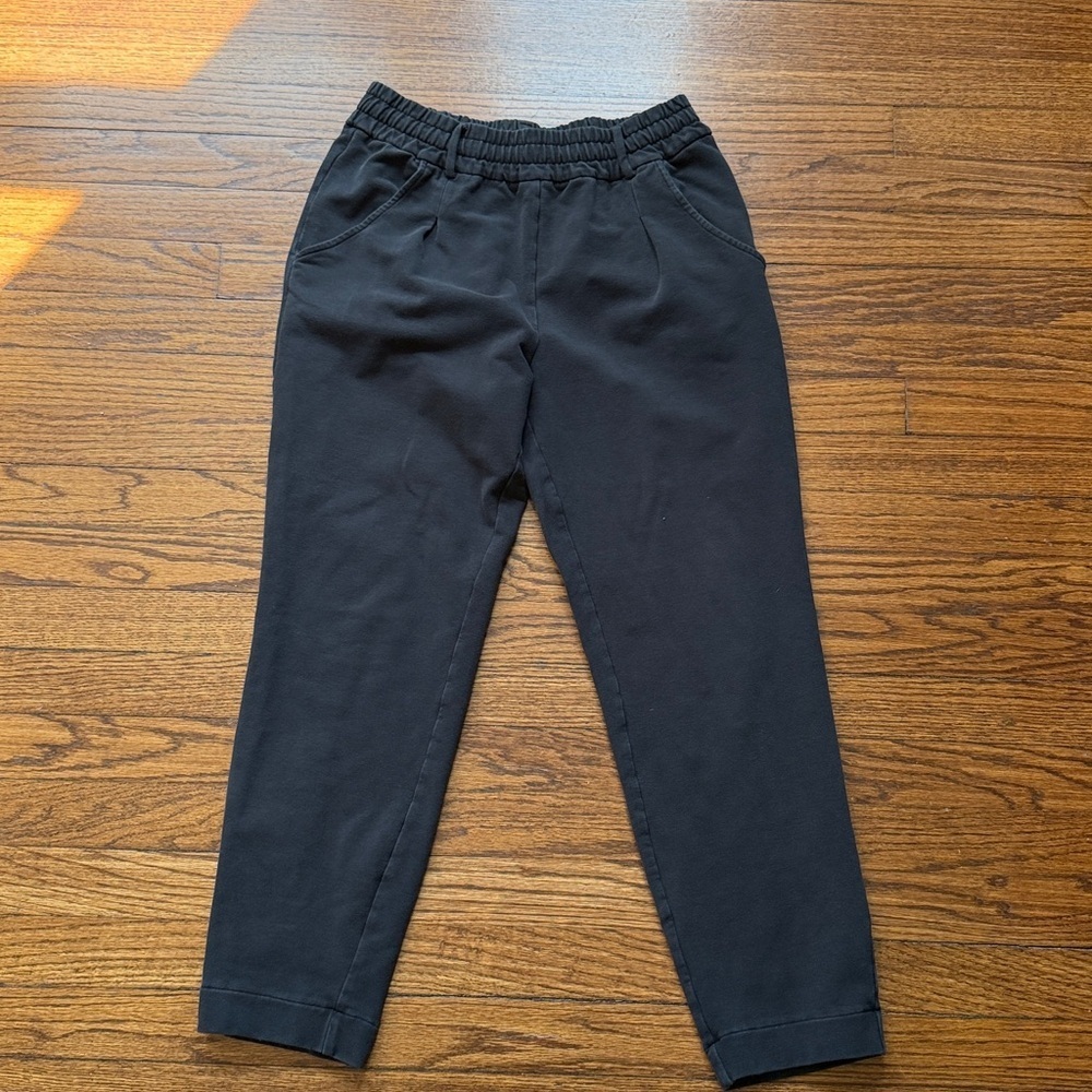 Varley Black Elastic Waist Tapered Joggers Pants